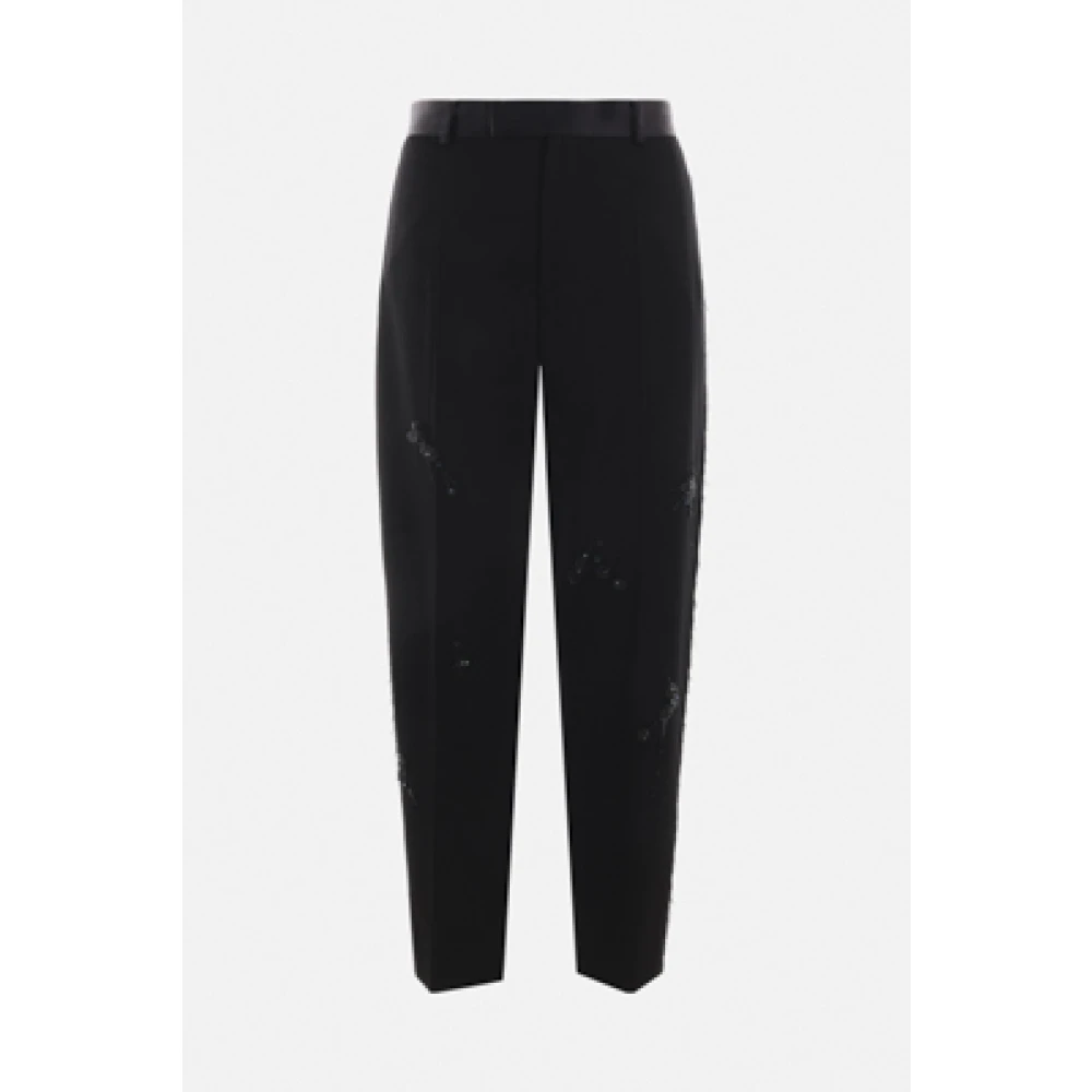 Undercover Zwarte op maat gemaakte broek met juweel inzetstukken Black Dames