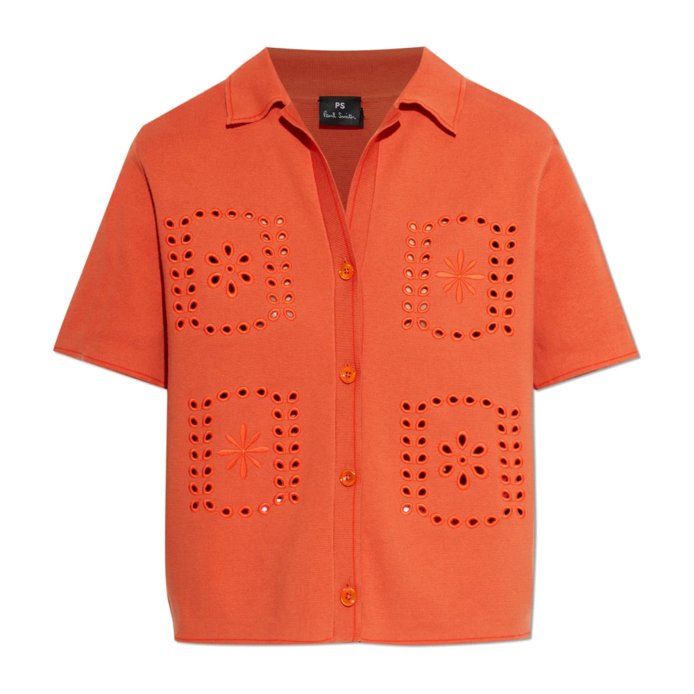 Ps By Paul Smith Damen Orange Blusen & Hemden, Lgröße:
