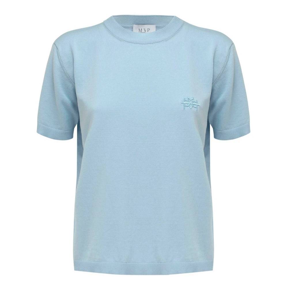 MVP wardrobe Venice Knit T-Shirt Blue Dames