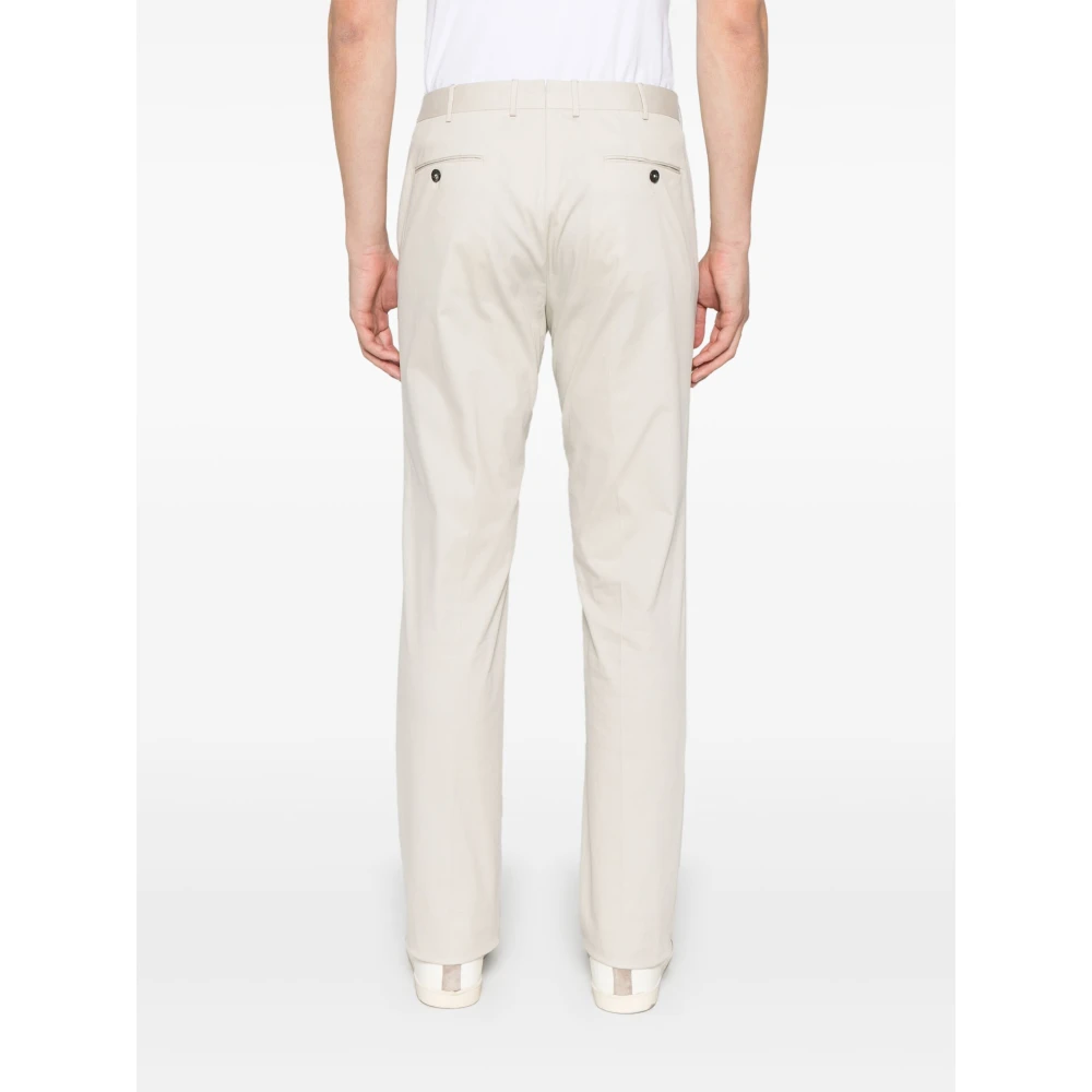 Ermenegildo Zegna Katoenen broek met zij- en achterzakken Beige Heren