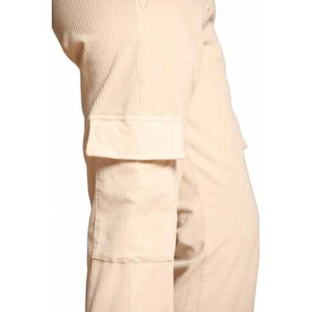 Mason's Velours Cargo Broek Easy Cargo Beige Dames