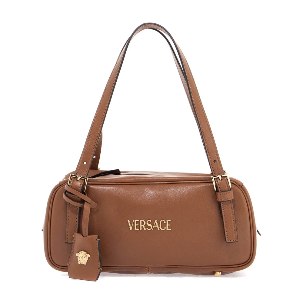Versace Nappa Leren Bowlingtas Brown Dames