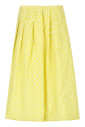 jupe-en-coton-jaune-a-pois
