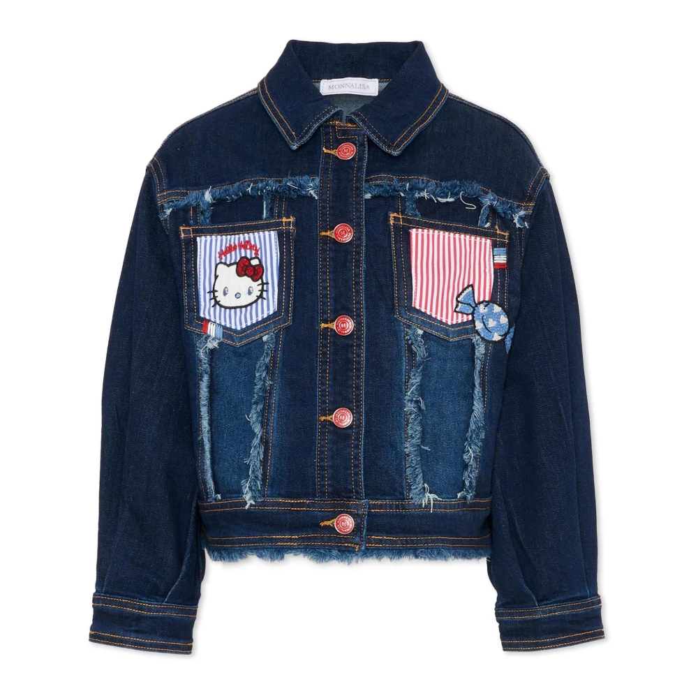 Monnalisa Girls Blue Light Jackets, 8 Y, Denim Jacket