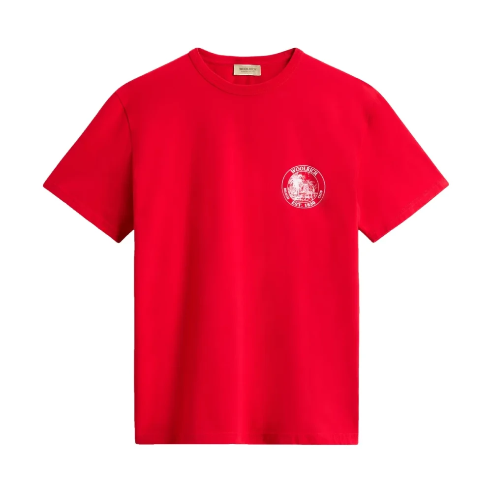 Woolrich - Tops > T-Shirts - Red - Woolrich - Modalova