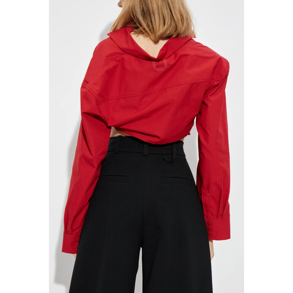 Jacquemus Overhemd La Chemise Bahia Red Dames