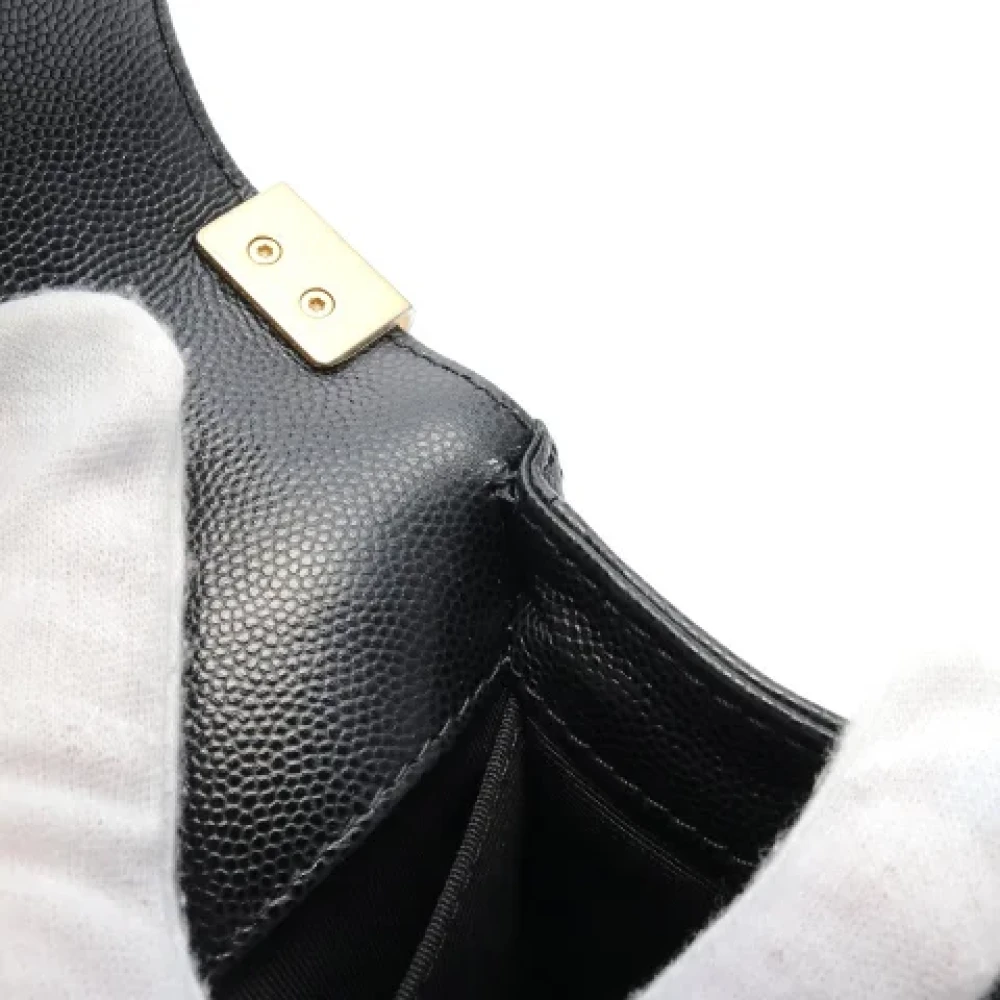 Chanel Vintage Pre-owned Leather crossbody-bags Black Dames