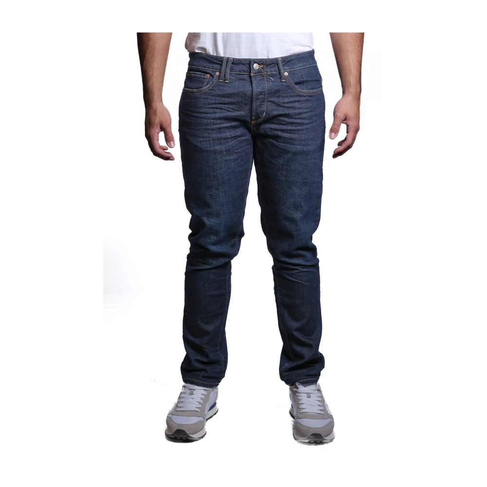 Cycle Donkerblauwe Jeans met Metalen Details Blue Heren