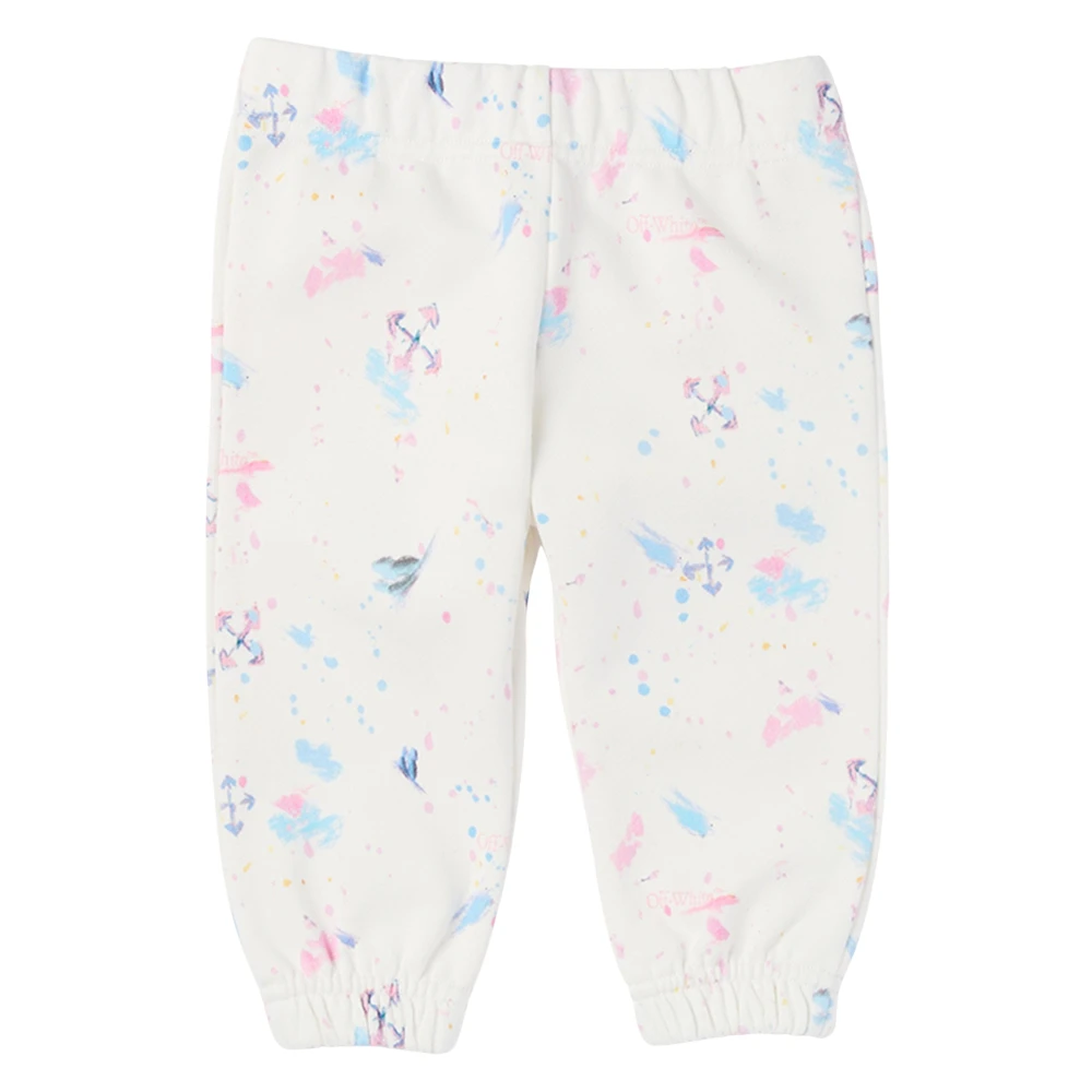 Off White Girls Multicolor Sweatpants, 3 Y, Arrow Splat Aop Joggers