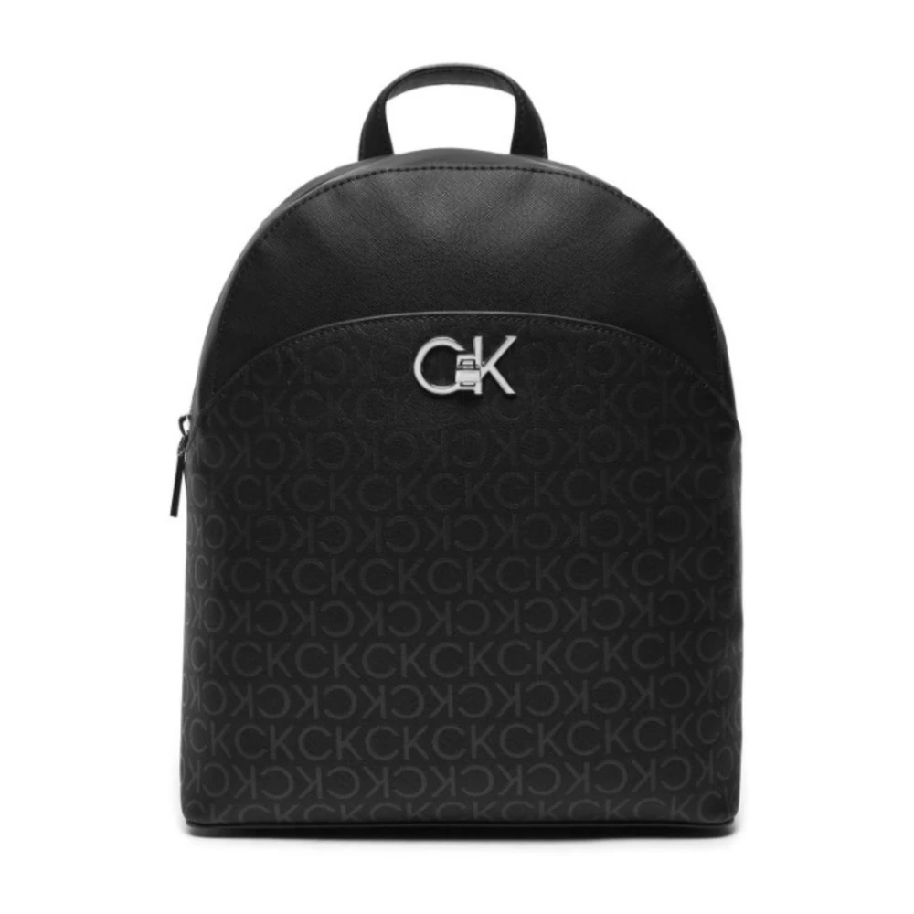 Calvin Klein Dames Dome Rugzak met Re-Lock Functie Black Dames