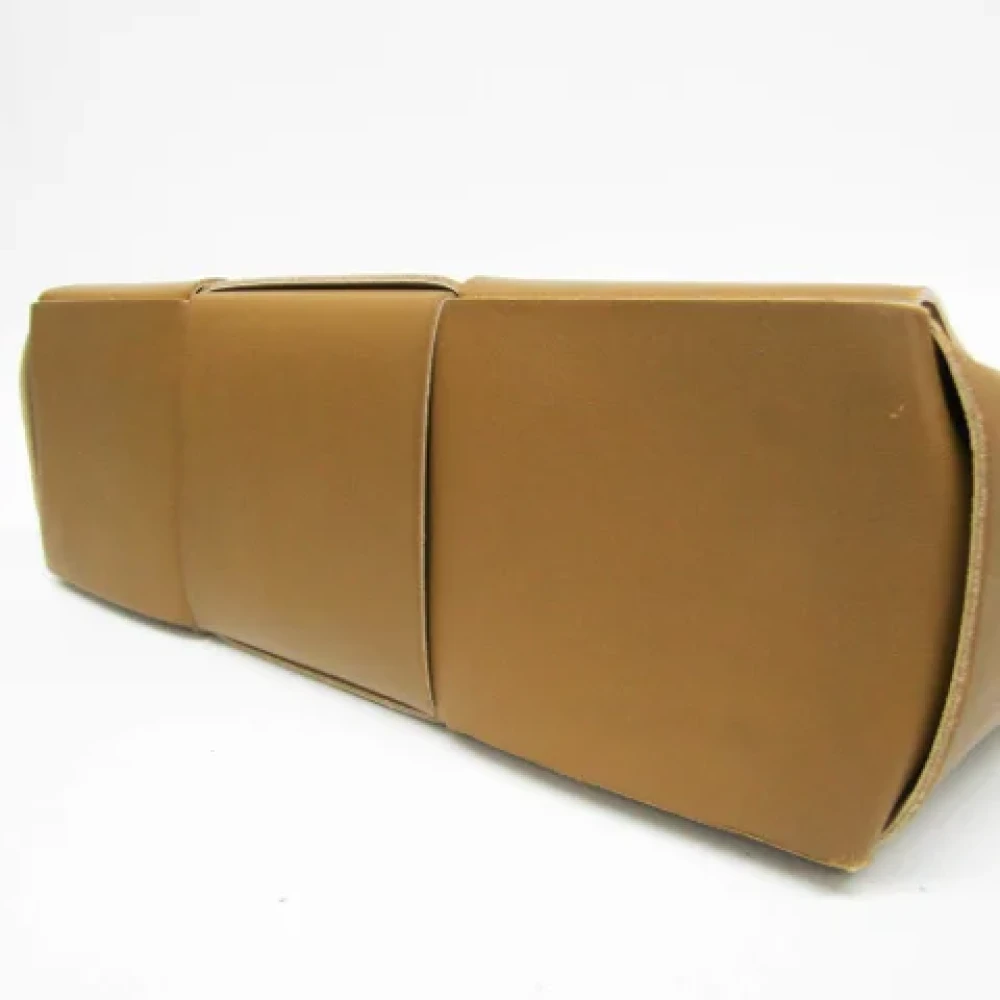 Bottega Veneta Vintage Pre-owned Leather handbags Beige Dames
