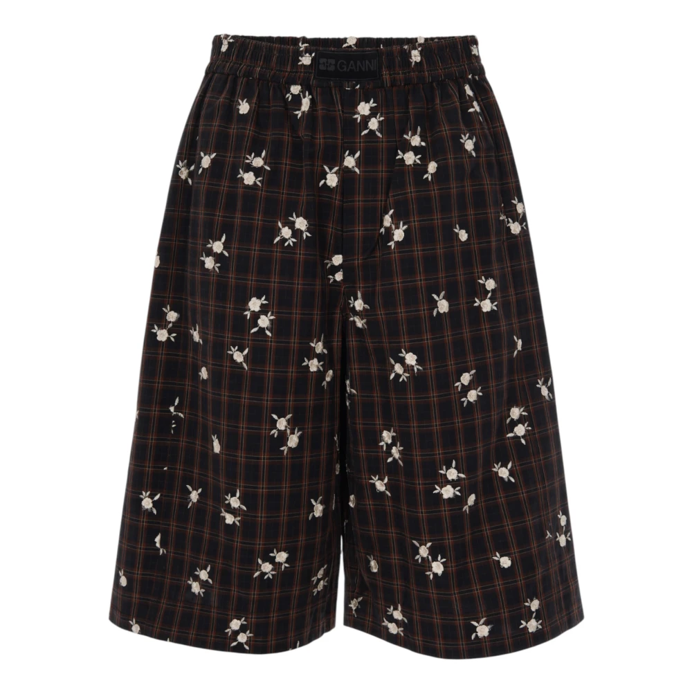 Ganni Donna Marrone Pantaloncini, S, New,