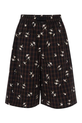 Mönstrade rutiga shorts