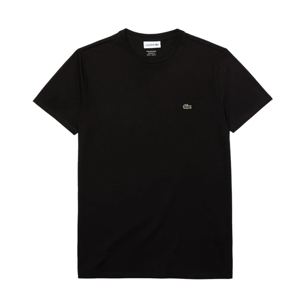 Lacoste Uomo Nero - T-Shirt Nera In Cotone Pima - Immagine 3