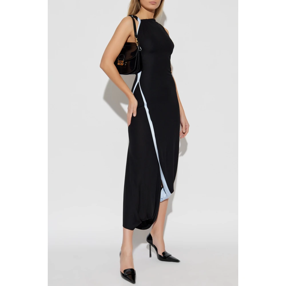 Victoria Beckham Jurk met gedraaide band Black Dames