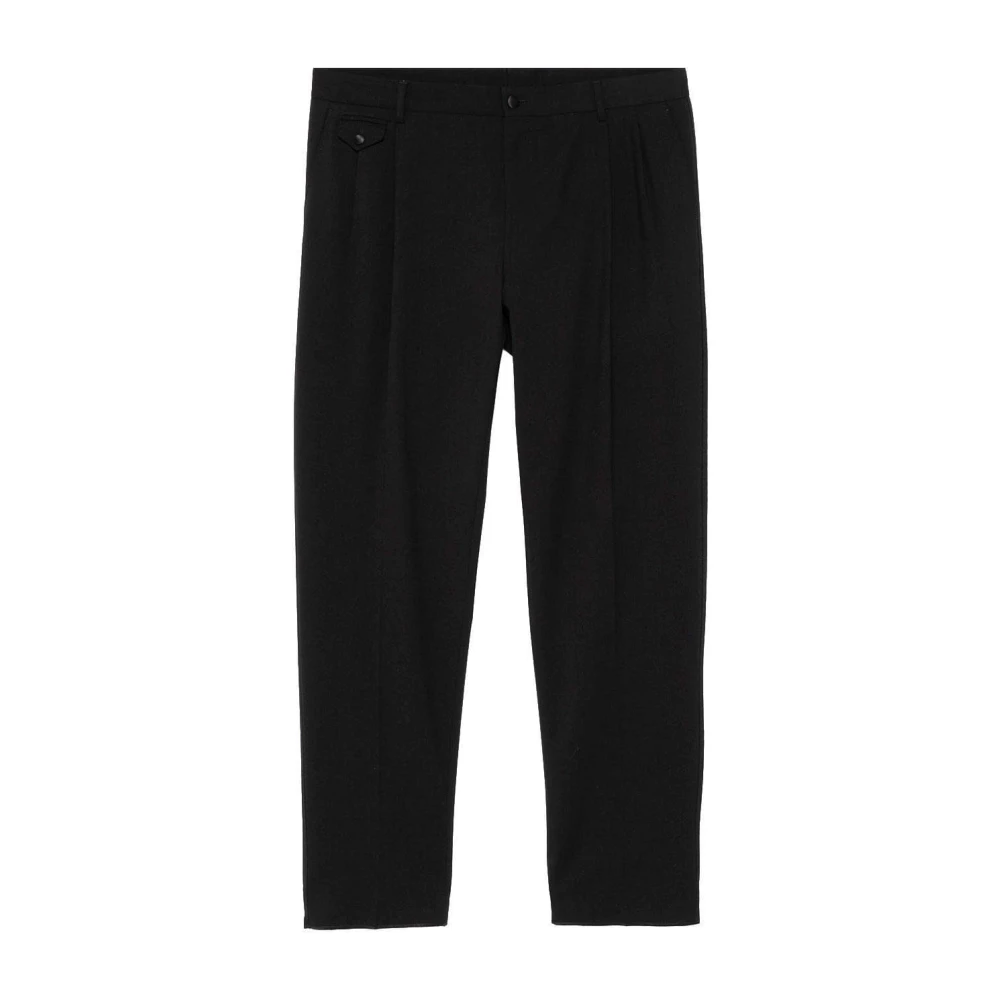 Dolce & Gabbana Svart Casual Rak Modell Byxor