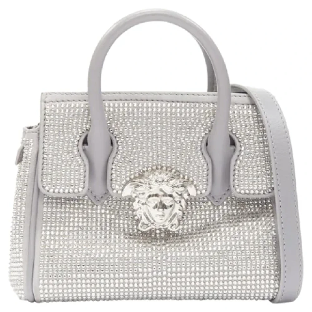 Versace Leather handbags Gray Dames