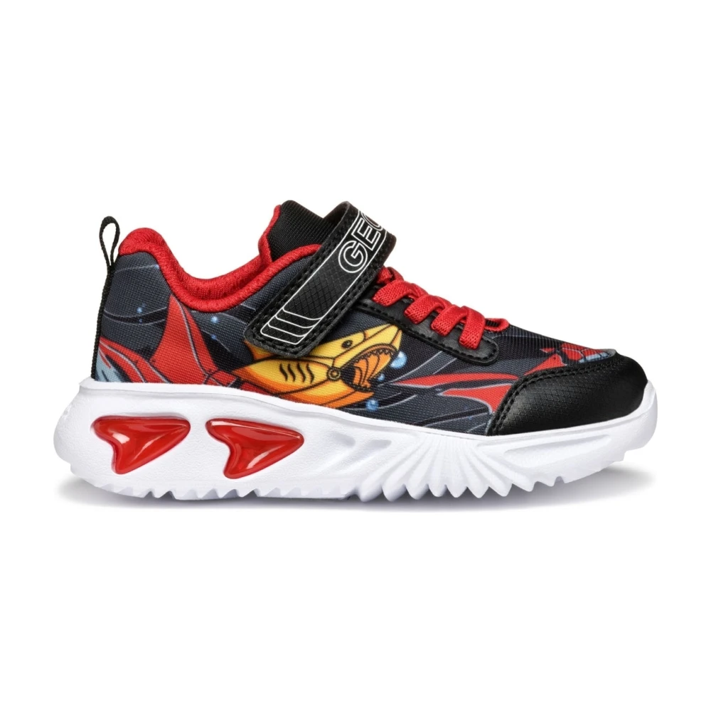 Geox Boys Multicolor Sneakers,, Kids Black Trainers For Size 35 Eu