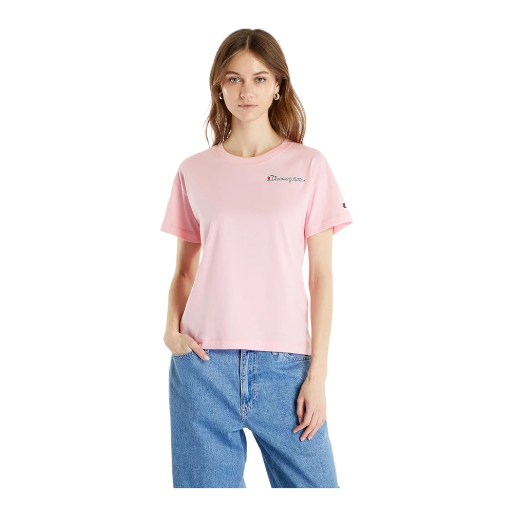 Champion Korte Mouw T-shirt Pink Dames