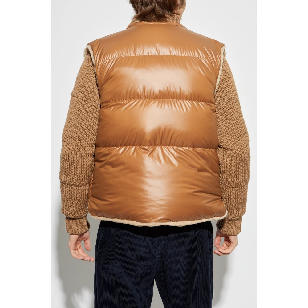 Moncler Omkeerbaar donsvest Colbricon Beige Heren