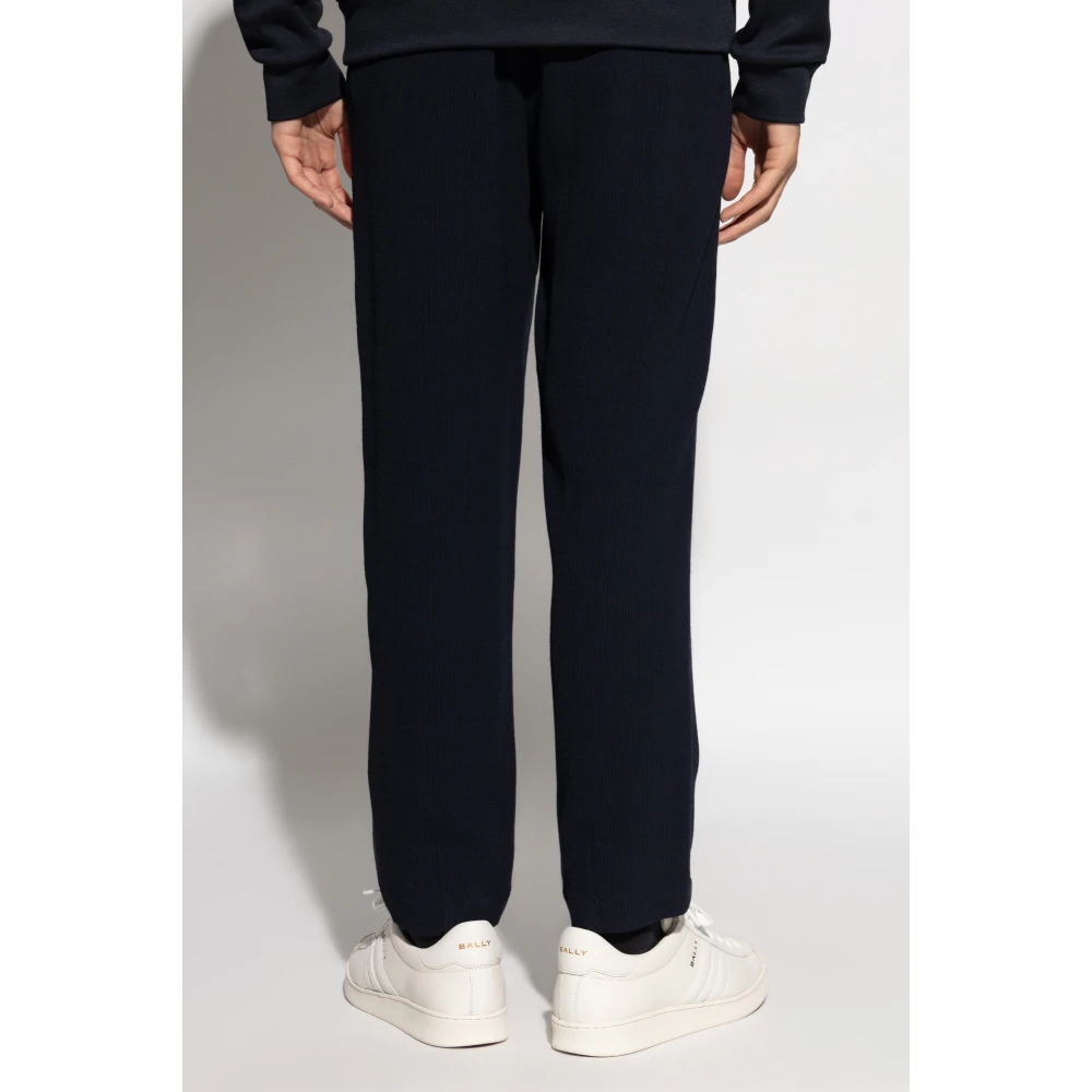 Giorgio Armani Geplooide broek Blue Heren