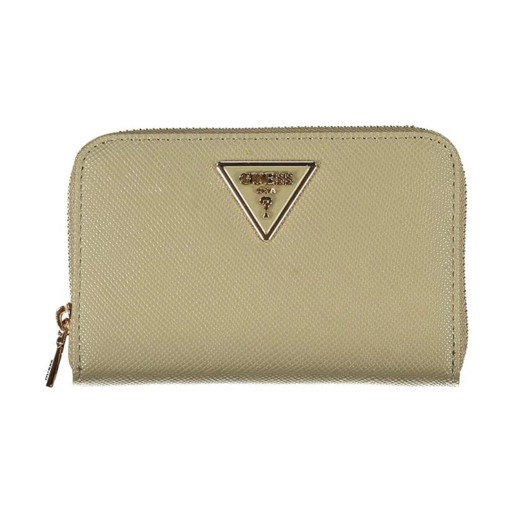 Guess Groene Portemonnee met Logo Ritssluiting Green Dames