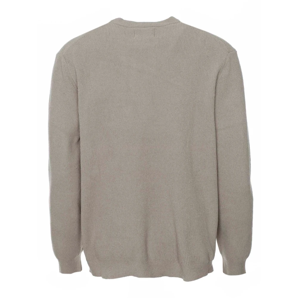 Nn07 Round-neck Knitwear Gray Heren