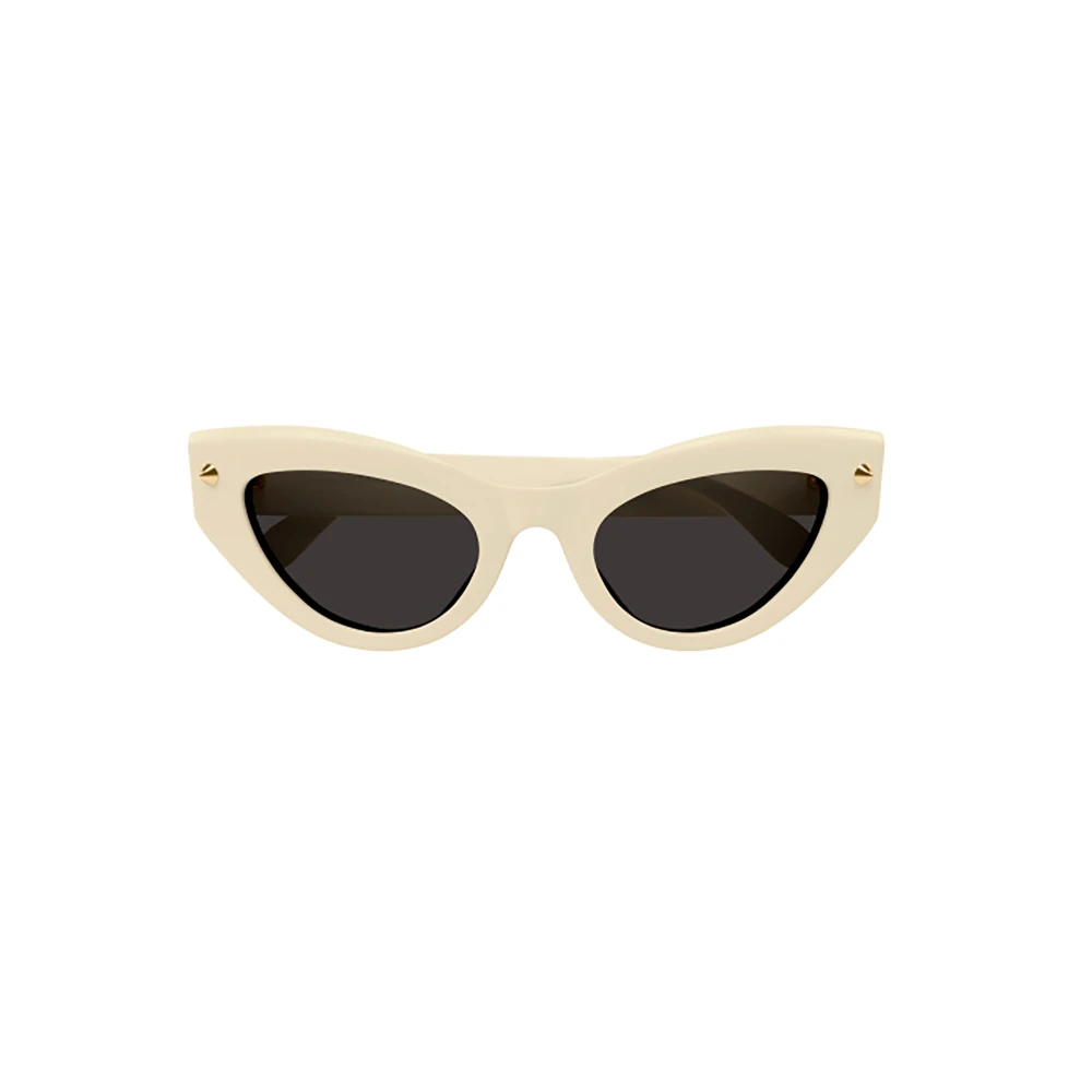 Alexander Mcqueen Women's White Sunglasses, 52 Mm, Am0407s Cat Eye Sunglasses