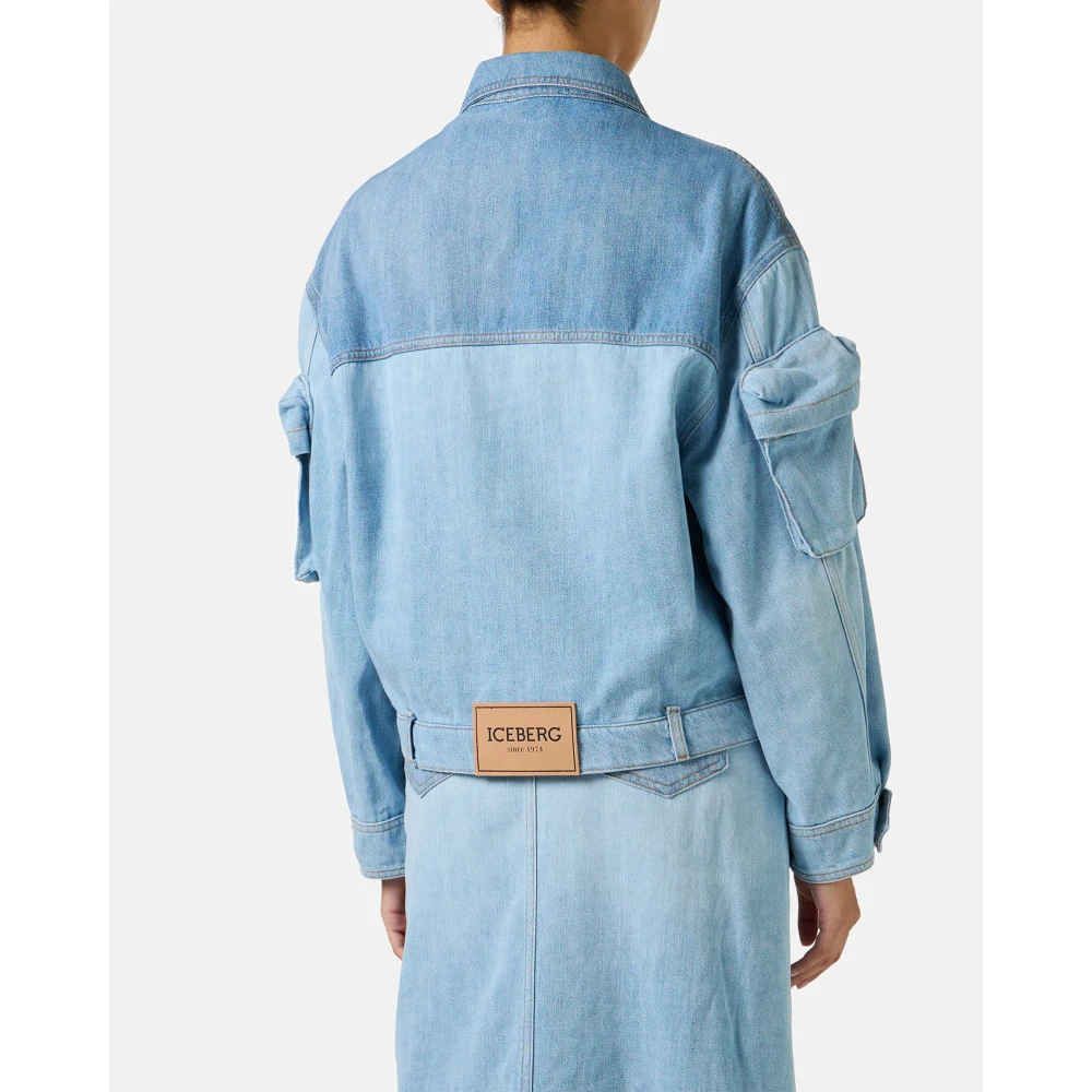 Iceberg Indigo New Shape Jack in Gewassen Denim Blue Dames
