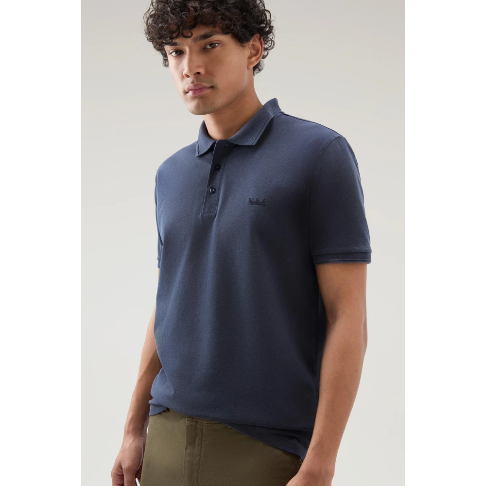 Woolrich Klassieke Polo voor de Zomer Blue Heren