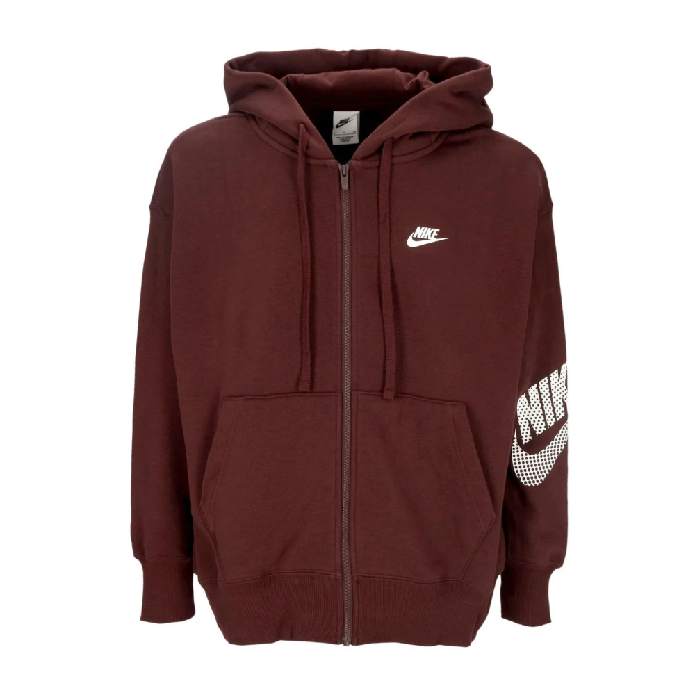 Nike Dam Brun Print Sweatshirt Brown, Dam