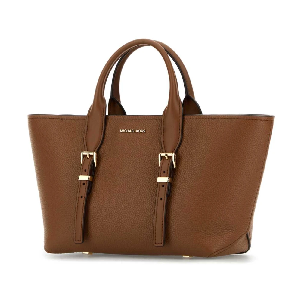 Michael Kors Caramel lederen shopper Brown Dames