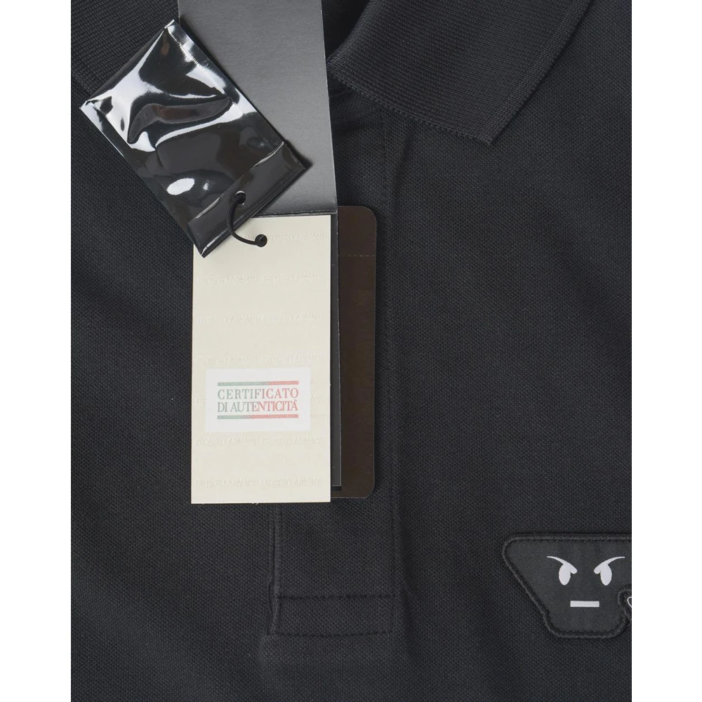 Emporio Armani Klassieke Polo Shirt voor Mannen Black Heren