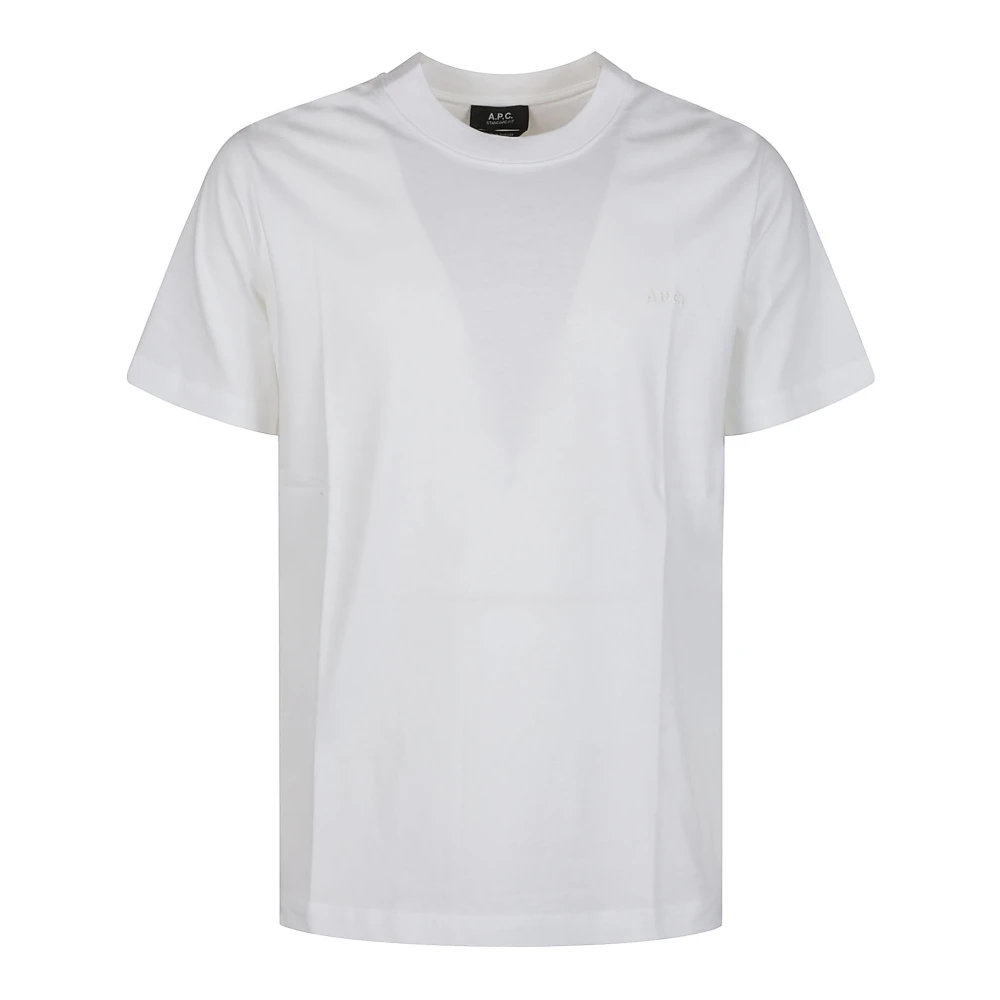 A.p.c. Biologisch Katoenen T-shirt White Heren