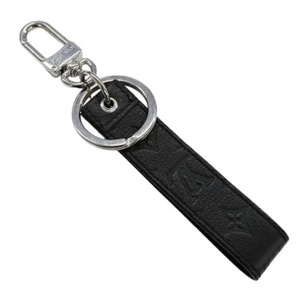 Louis Vuitton Vintage Pre-owned Leather key-holders Black Dames
