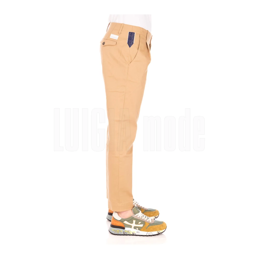 Nine In The Morning Moderne Vouw Chino's Brown Heren