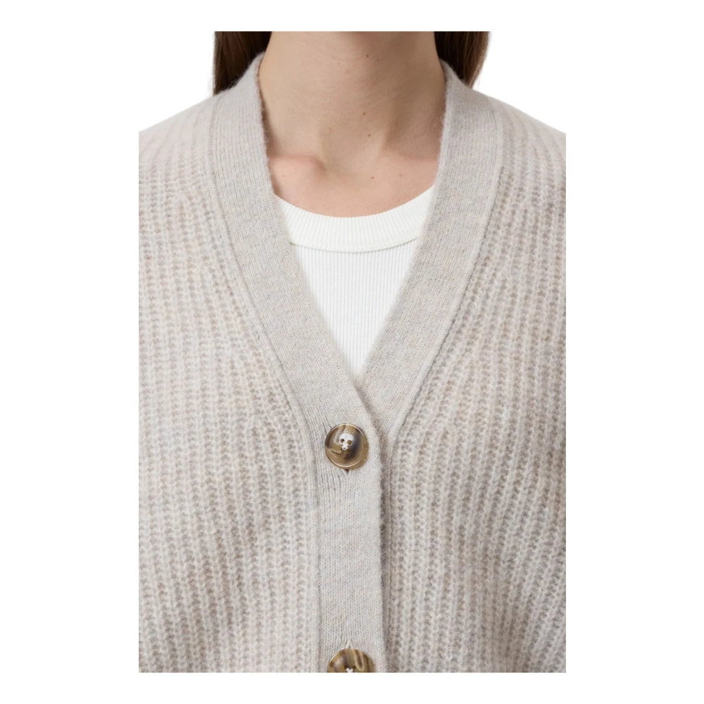 closed Zachte Alpaca Wol Vest Gray Dames