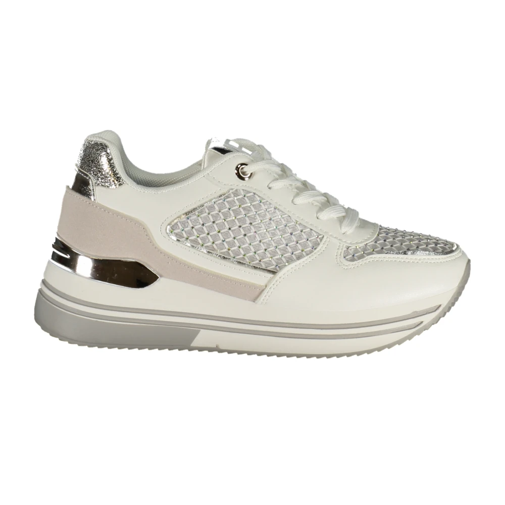 Laura Biagiotti Women's White Sneakers, 7 Uk, Shoes