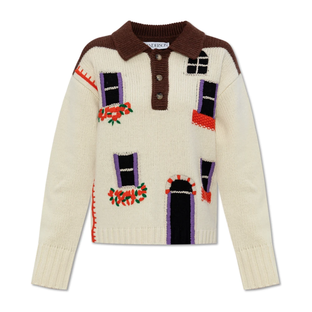 JW Anderson Wollen trui Beige Dames
