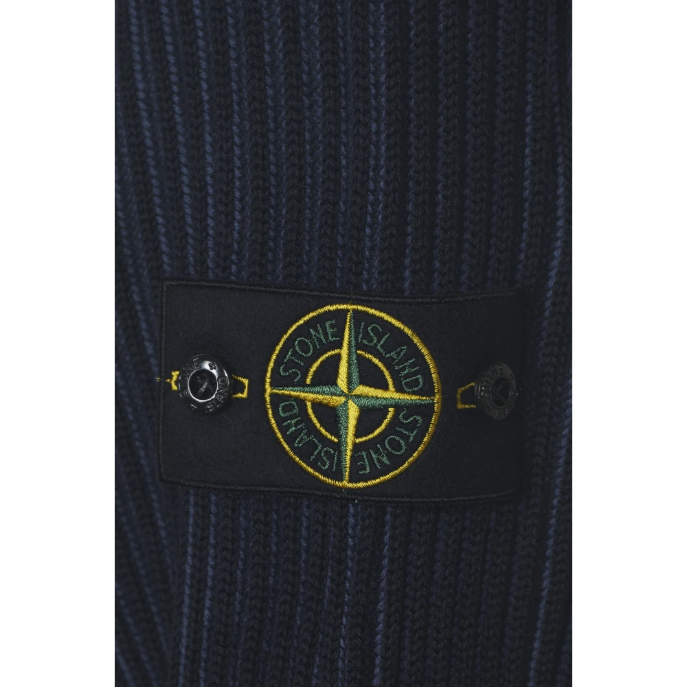 Stone Island Blauwe Polo Shirts en Polos Blue Heren