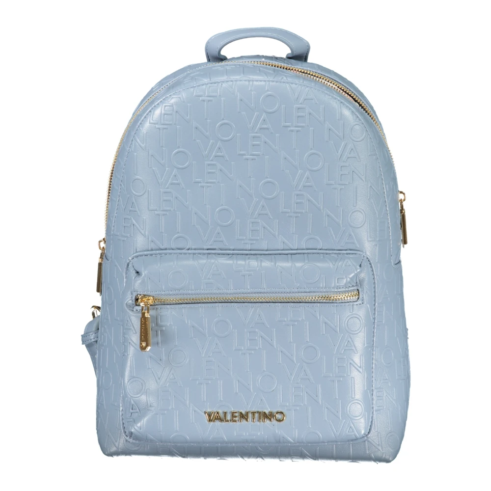 Valentino by Mario Valentino Blauwe Rugzak met Verstelbare Banden en Ritssluiting Blue Dames
