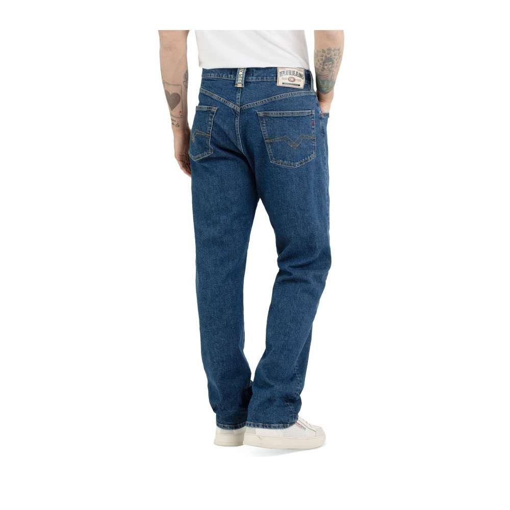 Replay Loose-fit Jeans Blue Heren