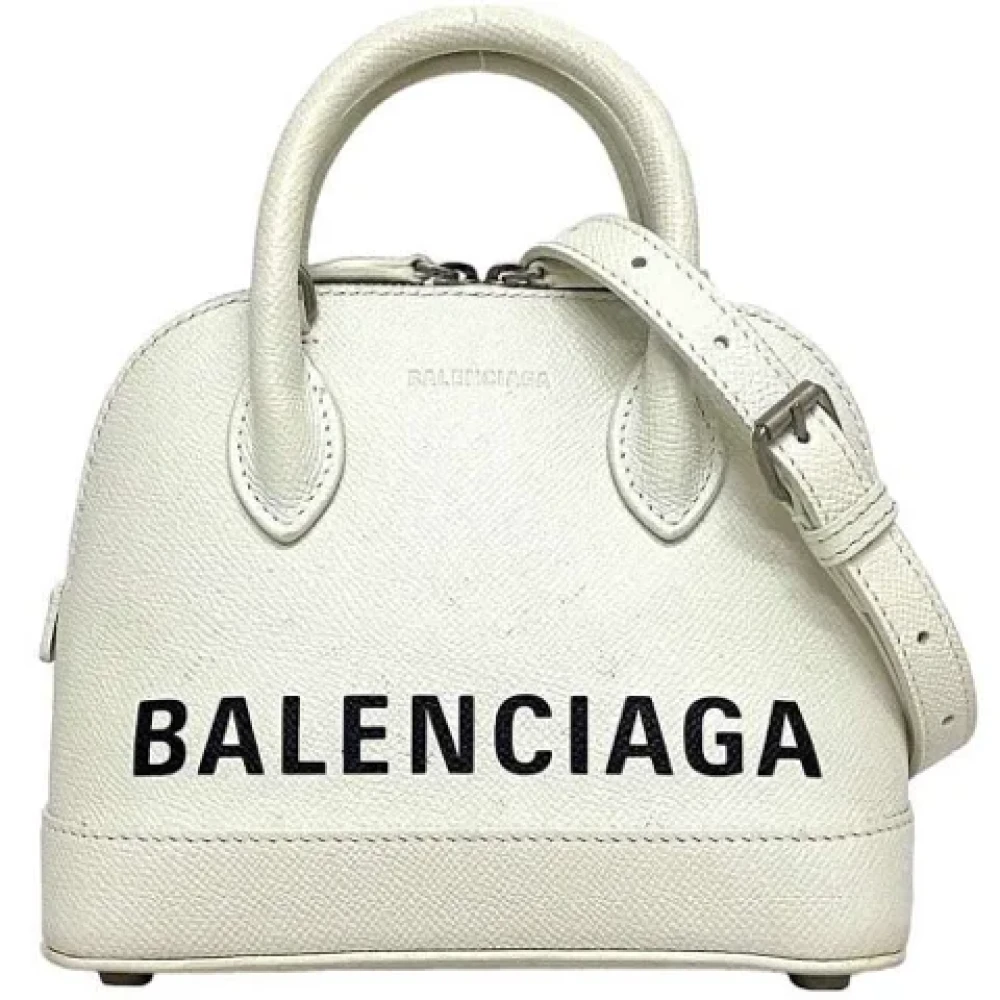 Balenciaga Vintage Pre-owned Leather handbags White Dames