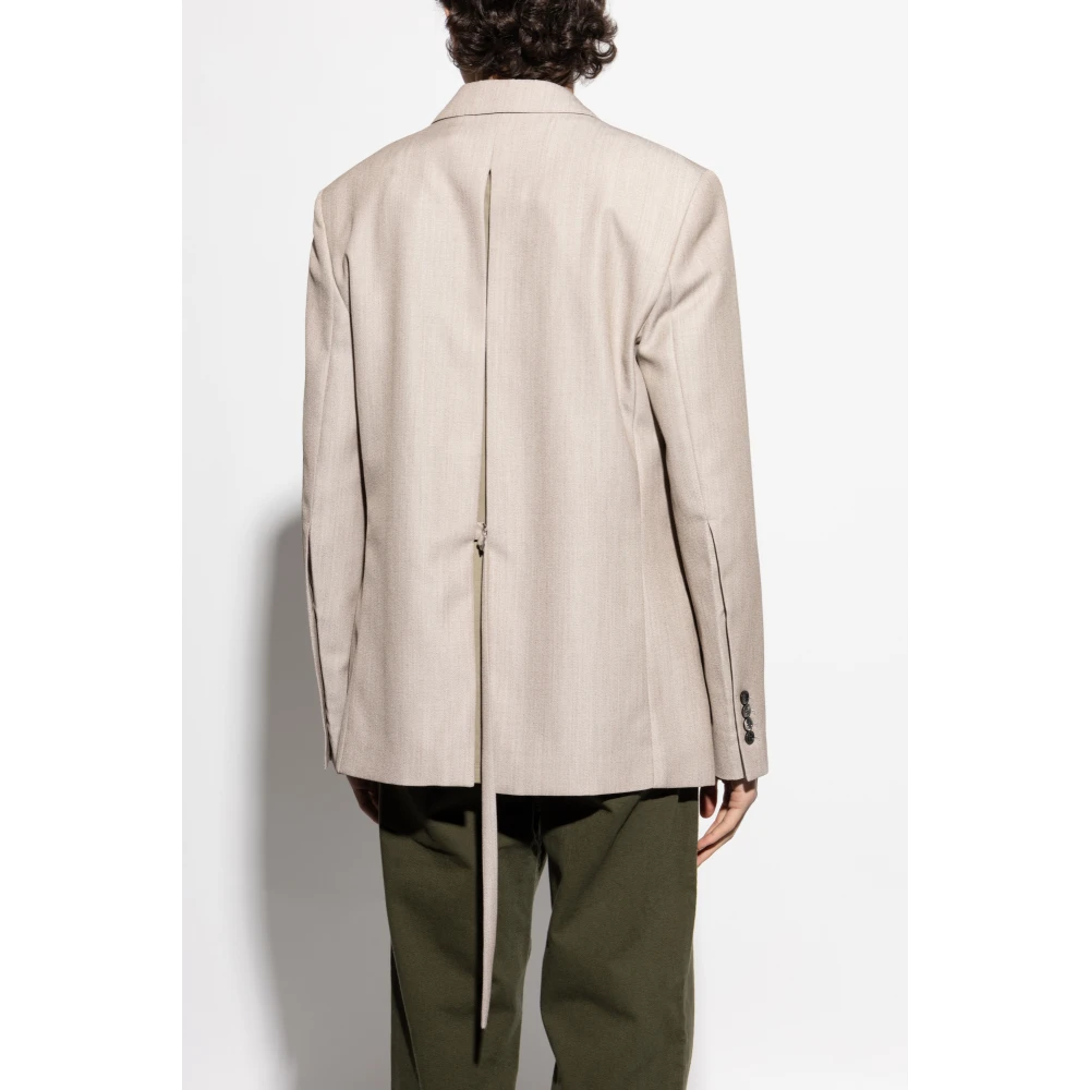 Ami Paris Wollen blazer Beige Heren