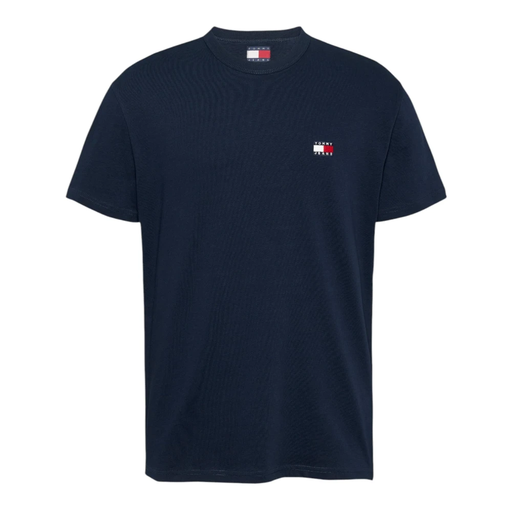 Tommy Jeans Blauw Katoenen T-shirt voor Mannen Blue Heren