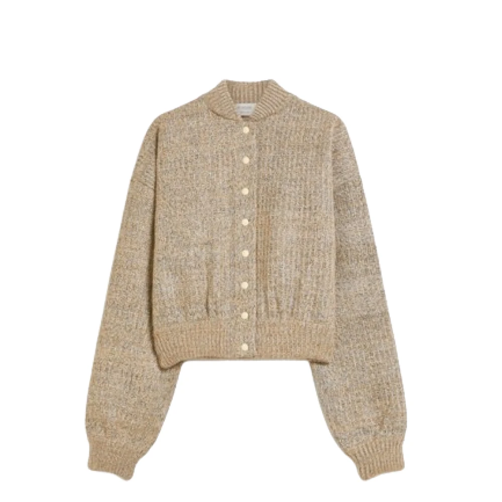 SPORTMAX Kleurrijke Wol Bombertrui Brown Dames