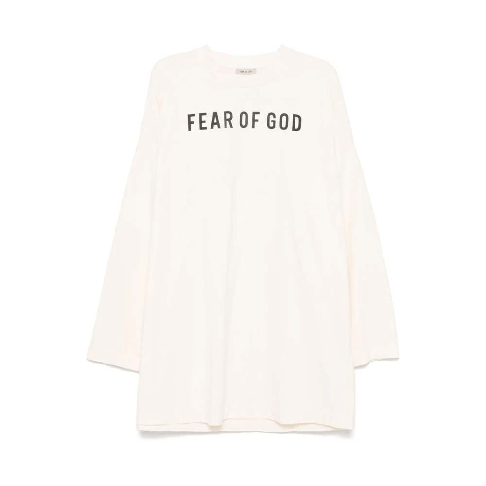 Fear Of God Katoenen Jersey Crew Neck Sweater Beige Heren