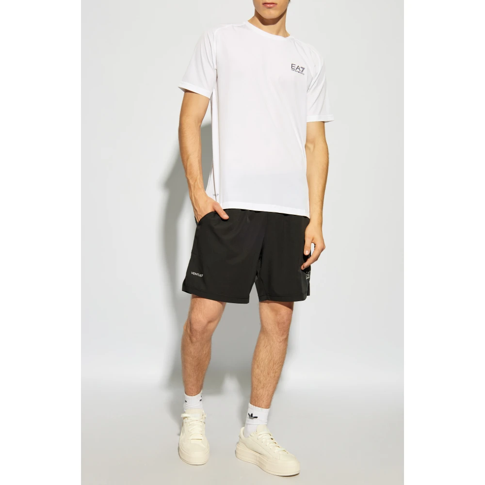 Emporio Armani EA7 Set: T-shirt en Shorts White Heren