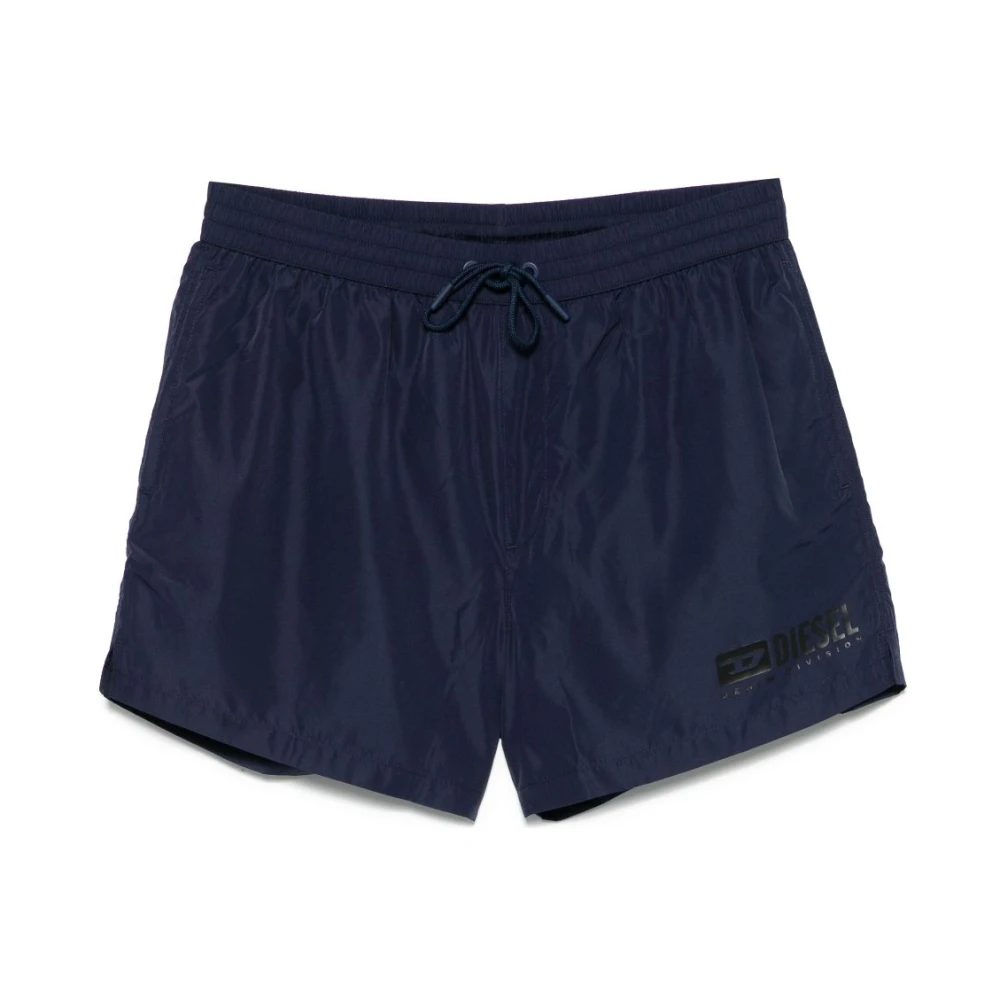 Diesel Midnight Blue Zwemshorts Elastische Tailleband Black Heren
