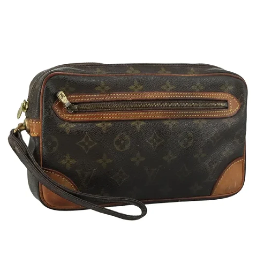 Louis Vuitton Vintage Pre-owned Canvas clutches Brown Dames